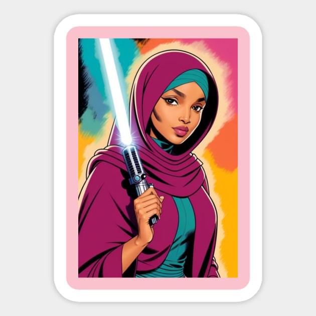 THE SQUAD-ILHAN OMAR 18 Sticker by truthtopower